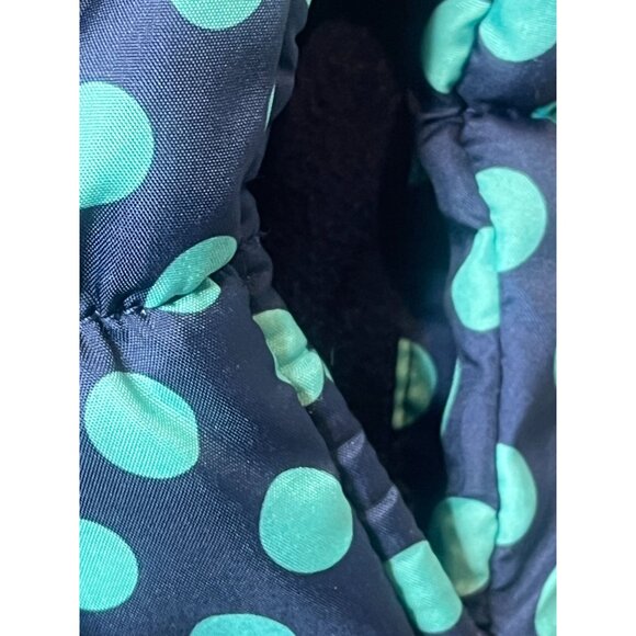 Old Navy Girls Blue Polka Dot Puffer Vest Size 8 | Frost Free Winter Layer - Picture 6 of 16